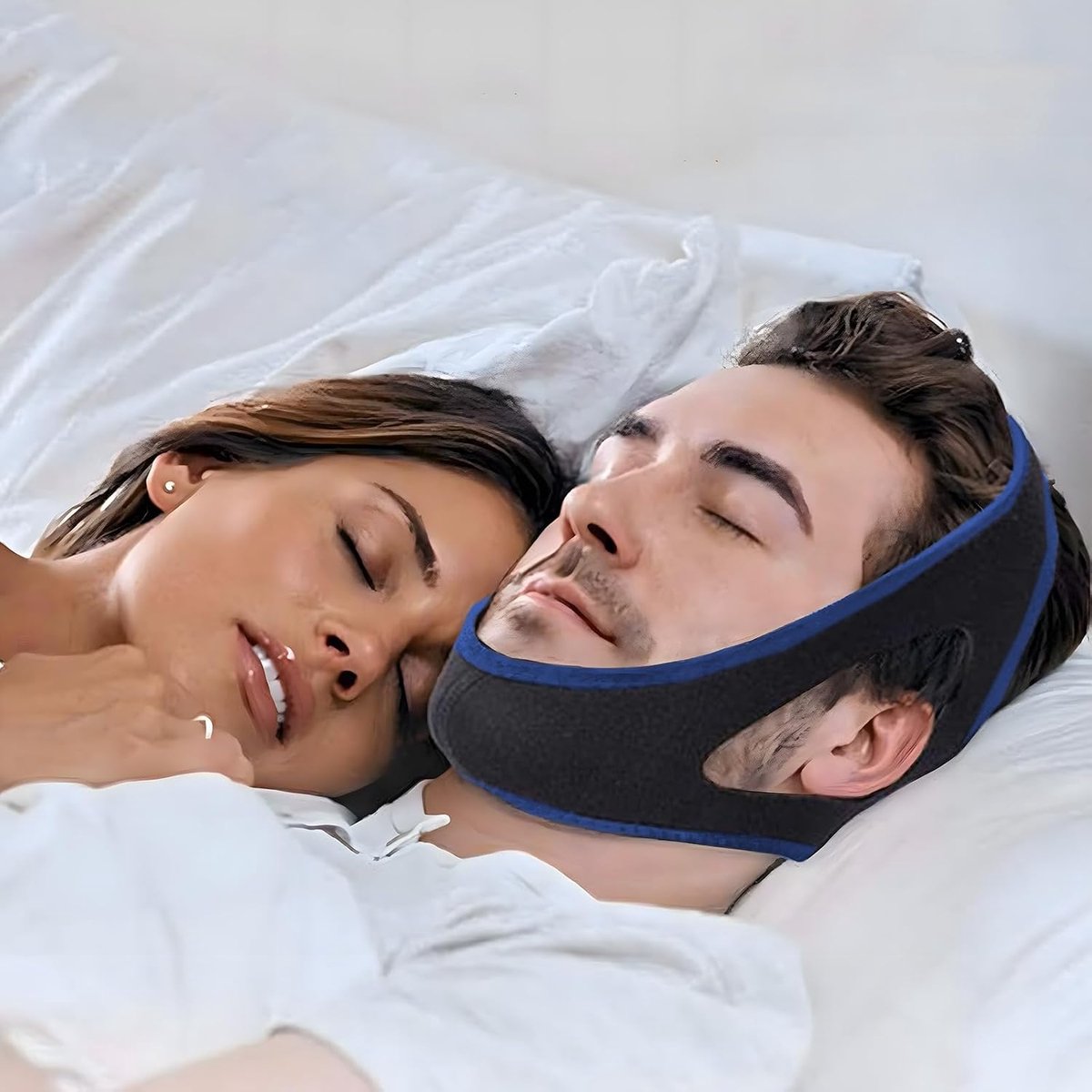 2026 Anti-snurk kinband, verstelbare snurkstopper, anti-snurk kinband, Snore Relief kinband, helpt tegen snurken, snurkapparaat voor mannen en vrouwen