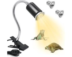 SSTRWGOOD Warmtelamp voor schildpadden – UVA/UVB-lamp voor reptielenverblijven – Terrarium-warmtelamp – 25W/50W – Met E27-fitting – Geschikt voor schildpadden, baardagamen, hagedissen en diverse reptielen