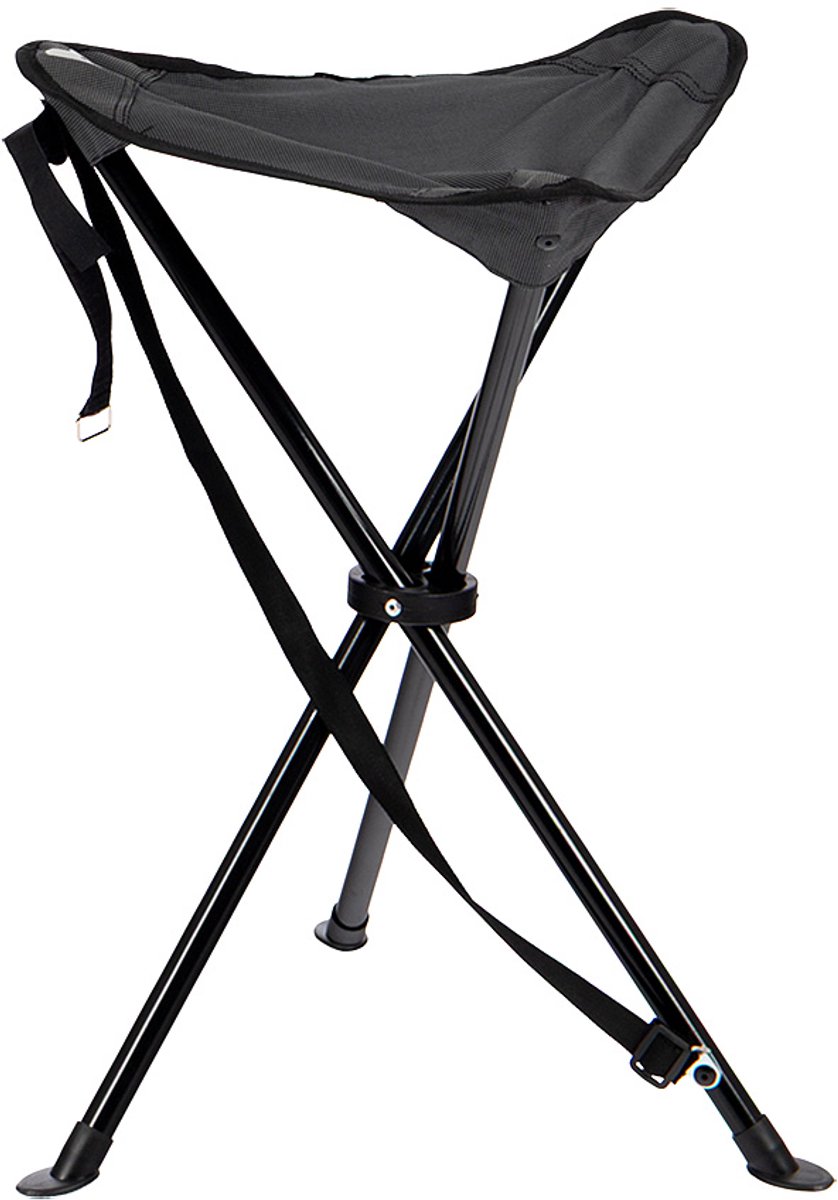 Bo-Camp - 3-Poots krukje - Deluxe - Antraciet - 55 cm