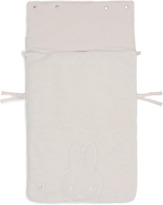 Baby Voetenzak - Muts voor kinderwagen - Warmte en comfort - Teddy voering met capuchon - 42 x 82 cm — afbeelding 3