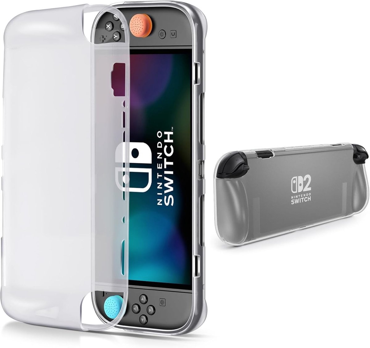 Transparante Beschermhoes voor Nintendo Switch 2, Schokbestendig en Krassenbestendig, Duurzaam TPU Ontwerp