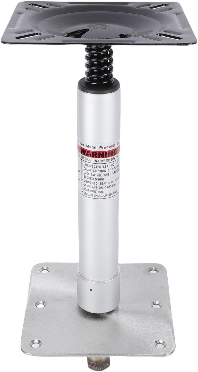 Bootstoel Pedestal Basis Montagekit met 3/4in Zitting Pin Post en 7in X 7in Basisplaat voor Marine Ponton en Jon Bass Boten