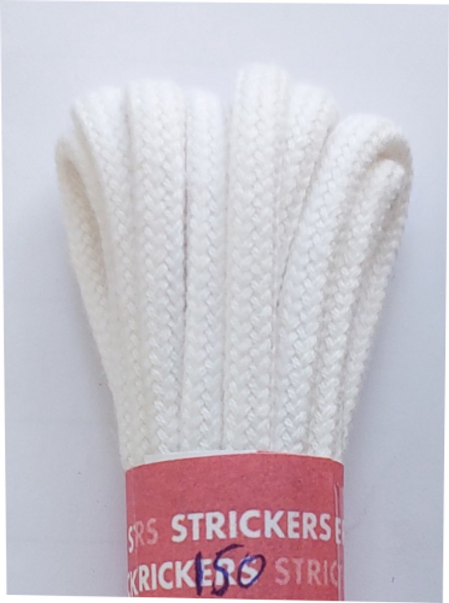 Strickers Veter - Wit - Extra Dik Rond - Lengte 150 cm - Dikte 4,5 mm - Schoenveter