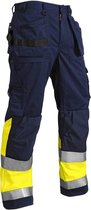 Blaklader Werkbroek High Vis 1529-1370 - Marine/High Vis Geel - C54