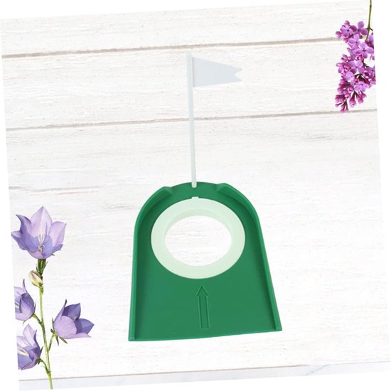 Putting Trainer Bekers - Oefenbekers Golf - Putting Oefenen - Extra Binnenring - 18x13.5x17.5cm - Groen — afbeelding 4