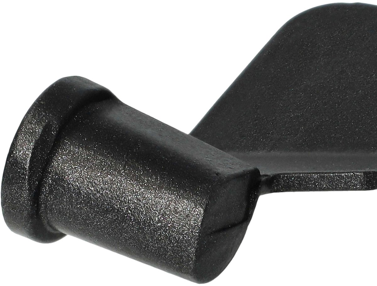 vhbw Deeghaak compatibel met Durabrand DB BM2, BM21, BM2N, BM4, BME600 broodbakmachines - Menghaak, 6,5 x 3,8 cm, aluminiumlegering zwart