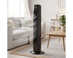 Hausberg Pro® Toren Ventilator 75CM | 3 Snelheden | 90° Oscillerend - Krachtig & Stil | Staand Torenventilator