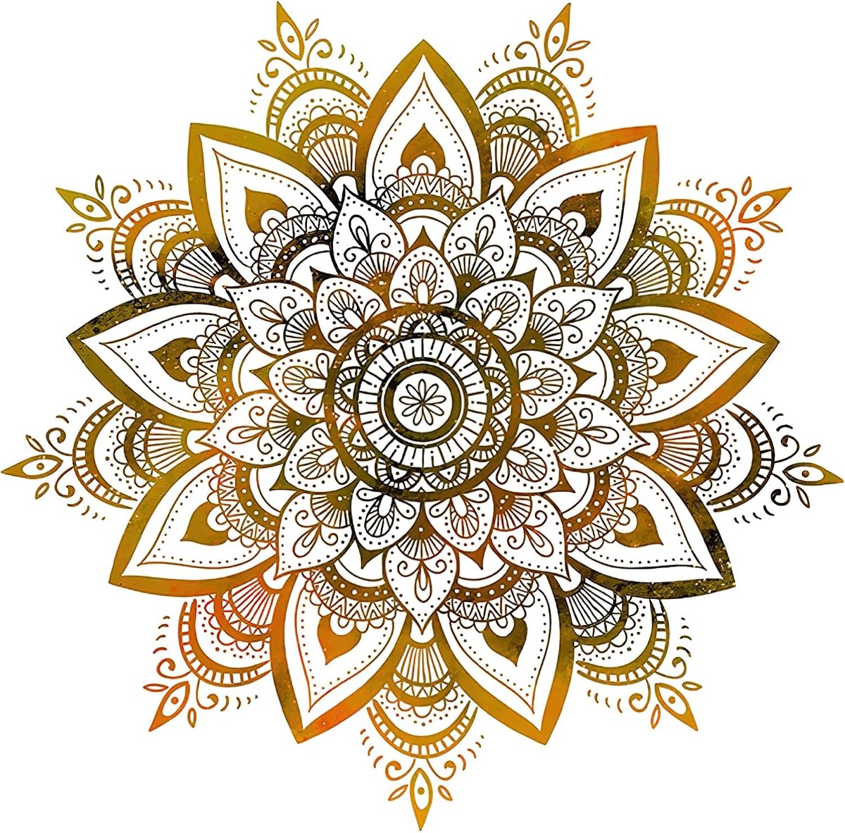 Muurtattoo Mandala Muursticker Mandala voor Slaapkamer Muursticker Muurtattoo Muurdecoratie Muurschildering Boho Stijl Hal Yoga Wanddecoratie, Planten Bloemen Muursticker voor Woonkamer