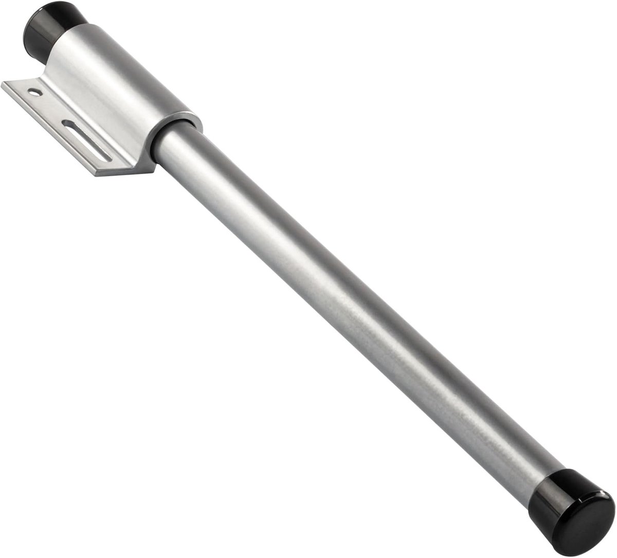 Garderobehouder aluminium zilver geanodiseerd - uittrekbare kledinghaak lengte 225 mm - kledingluchter voor legplank om te schroeven, uittrekbaar voor houten kasten