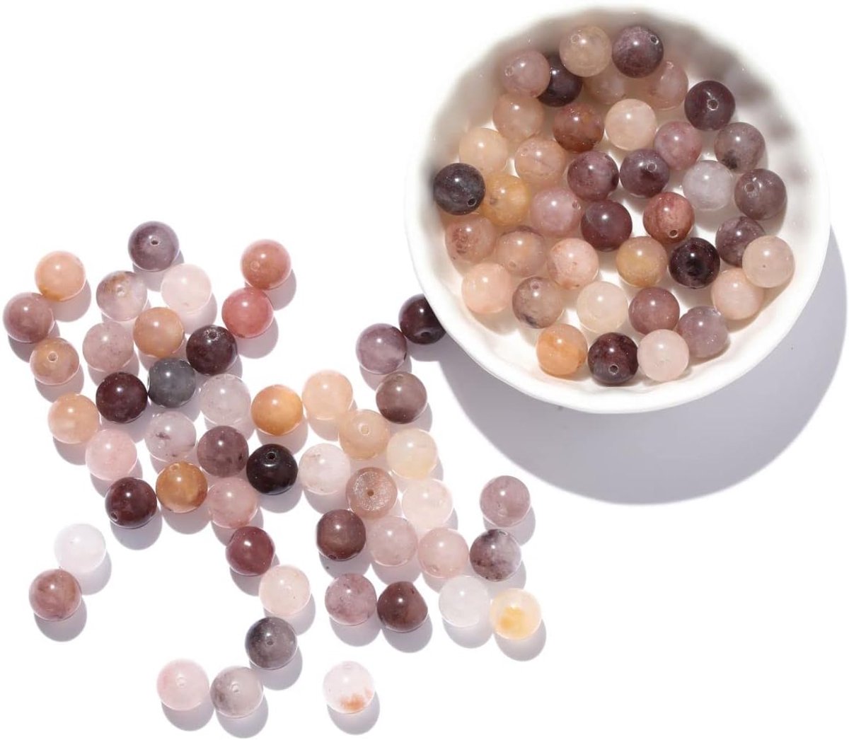Kralen edelstenen ronde spacer losse kralen voor het maken van sieraden armband doe-het-zelf kralen halfedelstenen