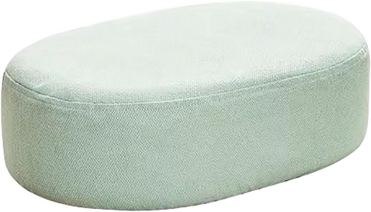 Voetenbank - Opstapkrukje Krukje - Ontspannen Zitten - Zachte Schuimvulling - 44 x 33 x 18 cm - Groen