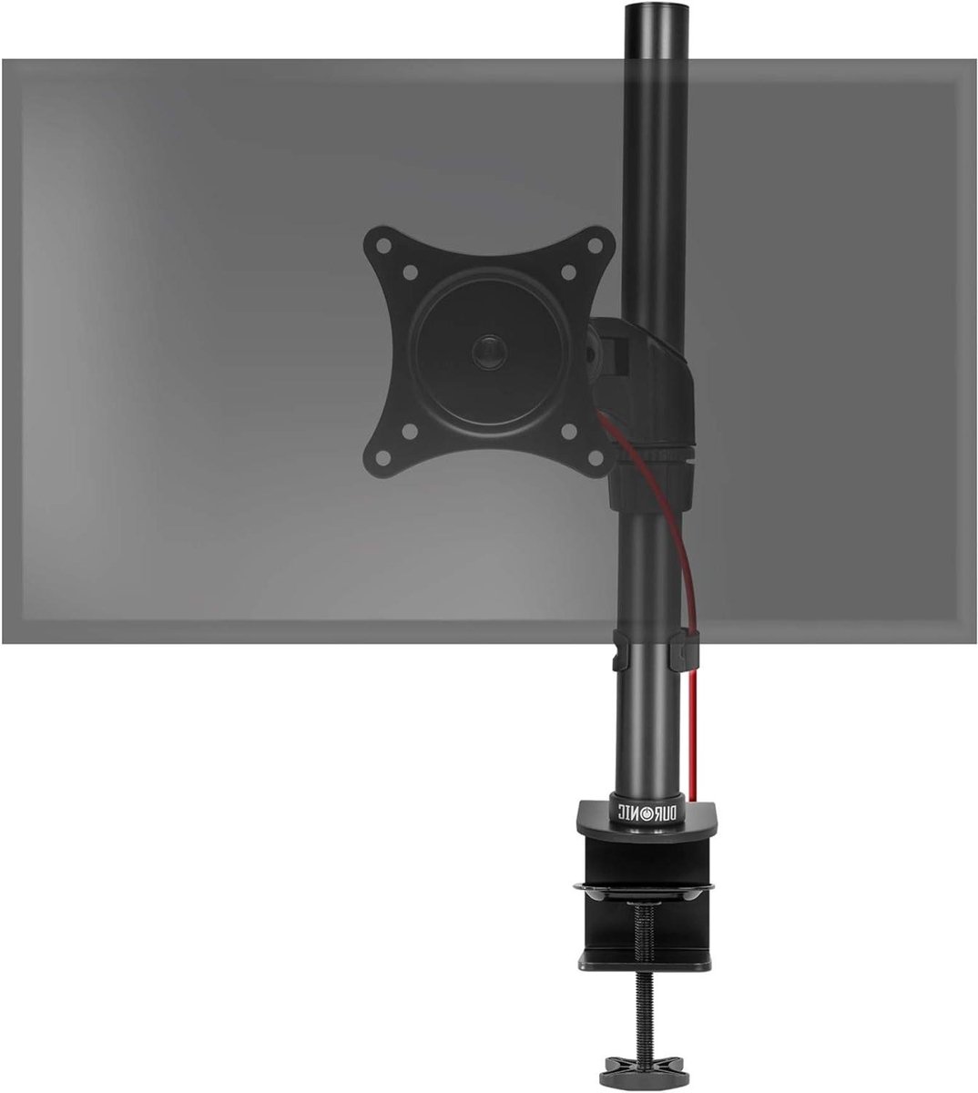 Monitor Beugel - Scherm Standaard - Bureau Organisatie - Hoogte Verstelbaar - 15-27 inch - Zwart