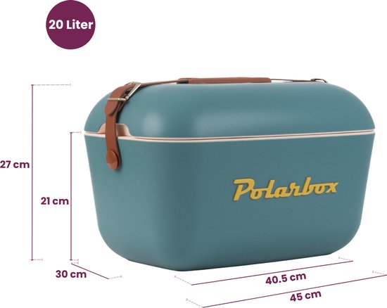 Polarbox Green Forest Black, Thermische doos, 20 l, Zwart, Groen, Polystyreen, 447 mm, 302 mm van Merkloos — afbeelding 4