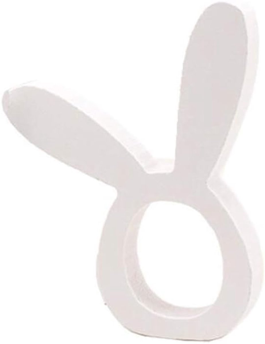 3 STKS Servet Gespen Servet Houder Houten Pasen Servet Ringen Konijn Vorm voor Verjaardag Bruiloft Diner Party Decoratie