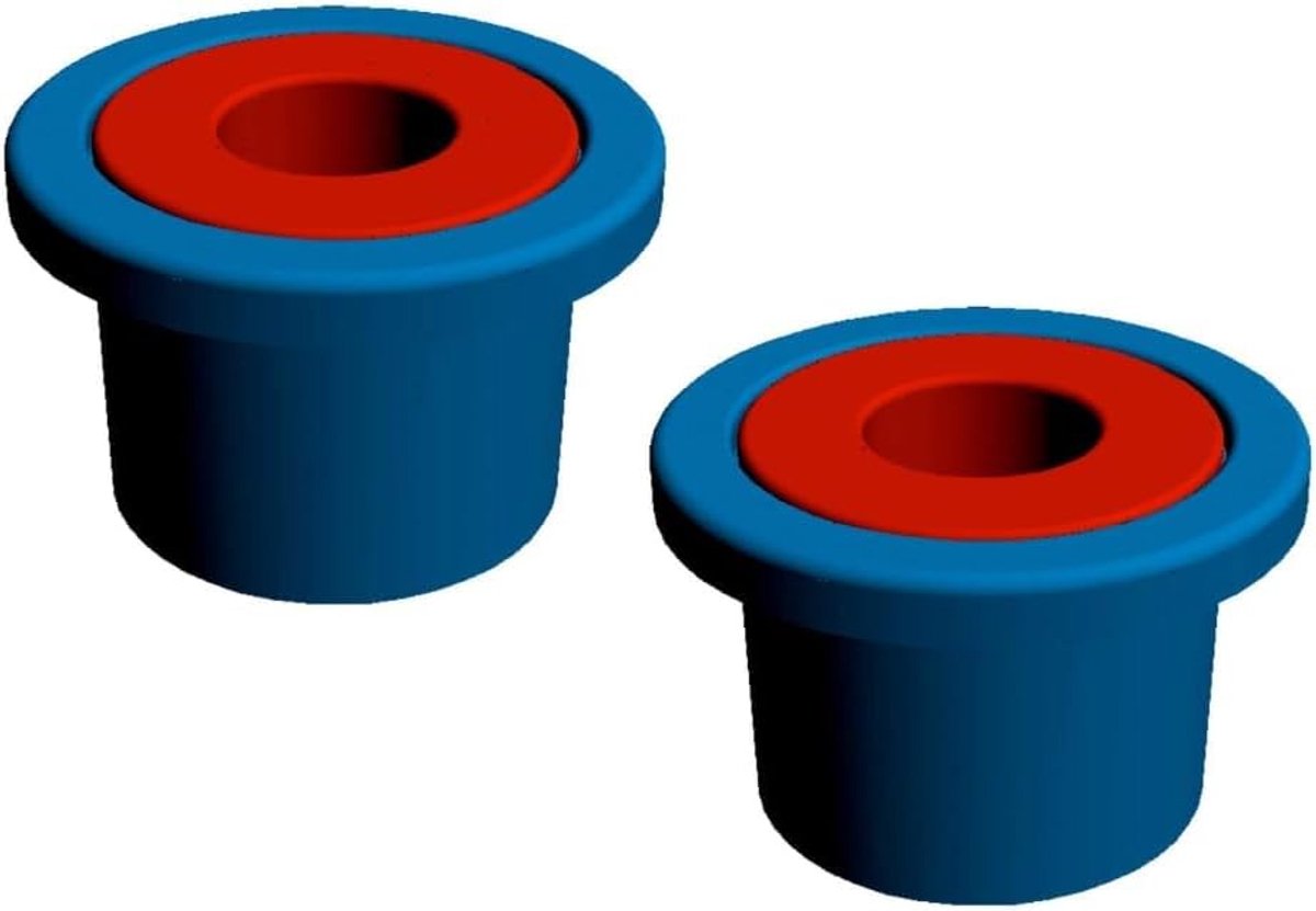 690017 | Toiletbrilstoppers om verschuiving te voorkomen, Ø 6 mm en 8 mm, set van 2, universele toiletbrilstopper met antislipstift | Rubberen inzetstukken voor toiletbrilmontage