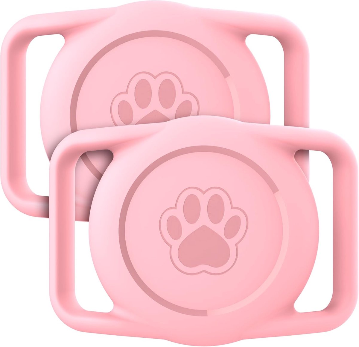 voor Apple Airtag hondenhalsband, 2 stuks waterdichte luchttag kattenhalsband, zachte siliconen Airtag-hoes voor honden en katten, voor Apple Air Tag-houder voor halsband -Past ≤ 1,2 inch
