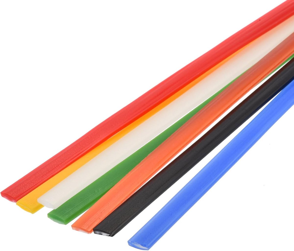 Lasstaven van HDPE-kunststof, 25,4 cm (10 inch), voor kunststof lassen, bumpers, reparaties van kajaks, 7 stuks