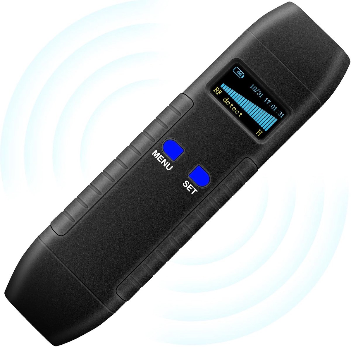 Detector Voor Verborgen Camera's En GPS Trackers - RF Scanner Voor Afluisterapparaten - Privacy Beschermer - Voor Auto, Hotel En Vergaderingen - Zwart.