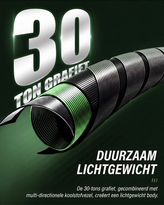 Green Phantom Telescopische Vishengel Set - 30T Grafiet - Compacte Reisset met Molen, Aas en Lijn - Voor Zoet- en Zoutwater - Voor Beginners en Gevorderden - Groen - 2.1M 7FT van Merkloos — afbeelding 4