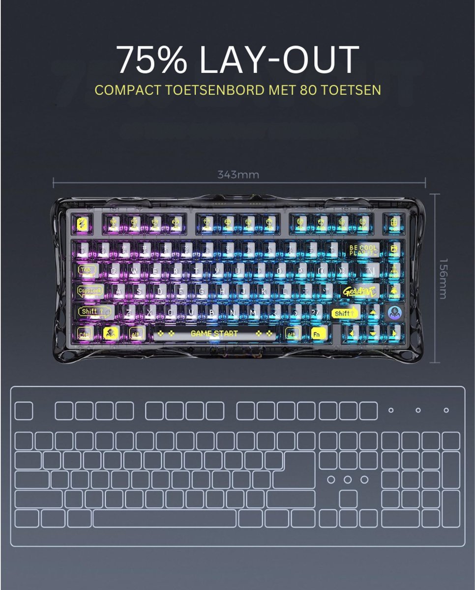 ApexArte® Mechanical Keyboard - Mechanisch Toetsenbord Gaming thumbnail 2