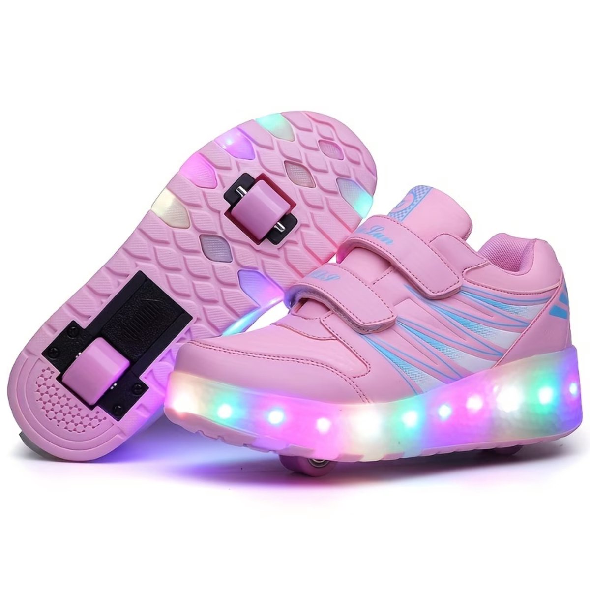Currero Schoenen Meisjes Met Licht Sneakers Comfortabel Wandelschoenen Casual Kinder Schoenen 39 Roze