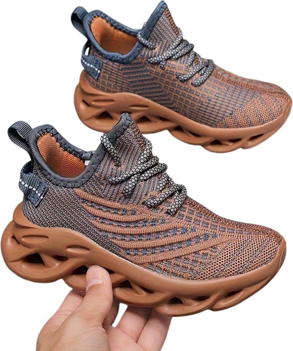 Currero Schoenen Meisjes Sneakers Comfortabel Wandelschoenen Casual Kinder Schoenen 1 34.5 Kaki 1