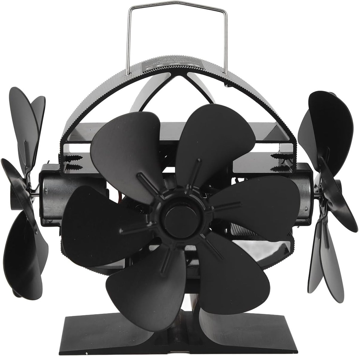 Heat Powered Kachelventilator met 3 Bladen en 270 Graden Blowing voor Houtkachels met Beschermhoes en Handvat