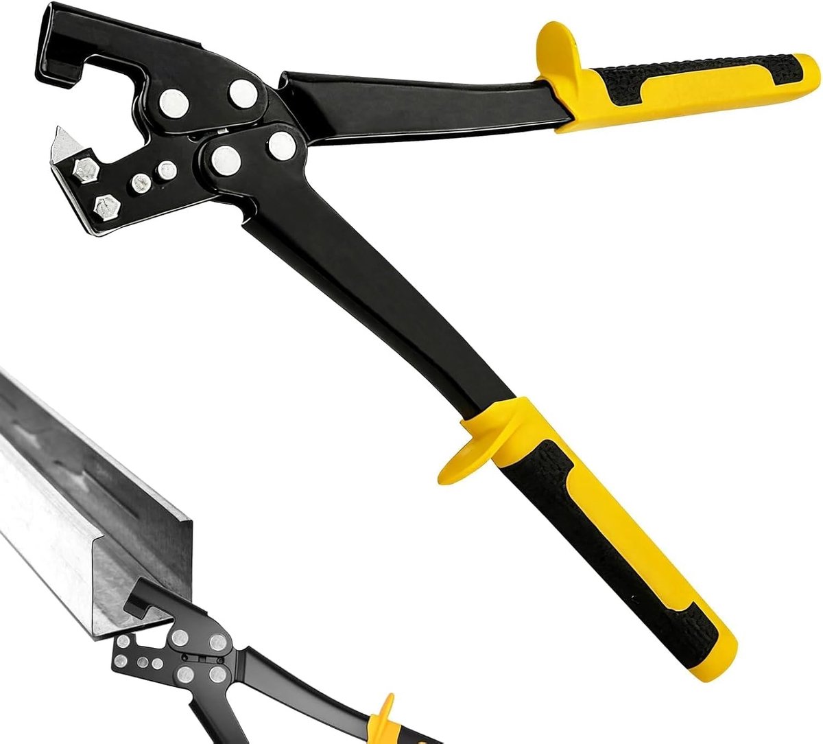 Crimping Pliers for Steel Bolts, Profile Connecting Rod Drywall Pliers Crimping Pliers, Hand Keel Metal Die Cutting - ShopVlot