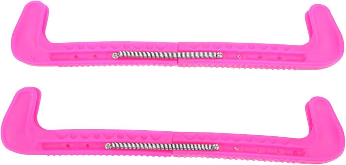 Schaatsbeschermers - IJshockey beschermers - Messen beschermen - Verstelbaar ontwerp - 2 stuks - Roze