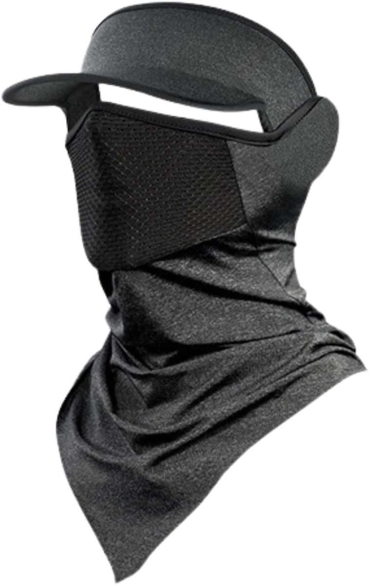 Multifunctioneel Ademend Zomermasker met Hoedrand voor UV-bescherming en Zonbescherming Buitenactiviteiten