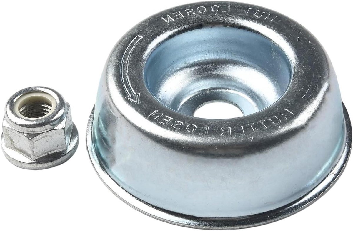 Trimmer Onderdelen Set - Kap en Moer - Gras Trimmen - Universele Pasvorm - 81mm Diameter - Zwart