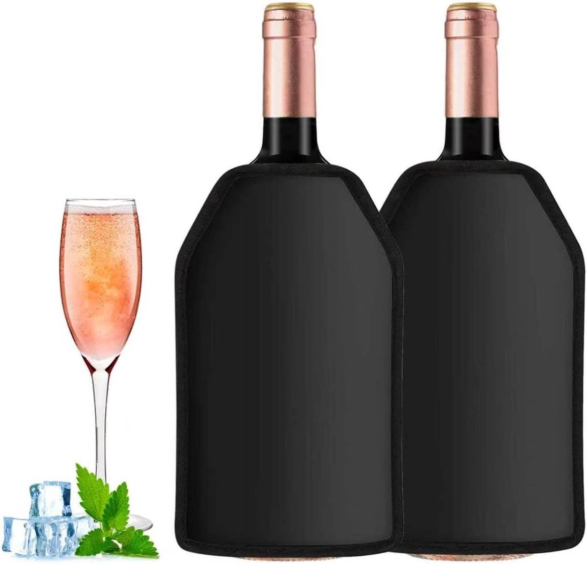 Koelmanchet - Flessenkoeler - Dranken Koelen - Voor Onderweg - 1 Stuks - Nylon