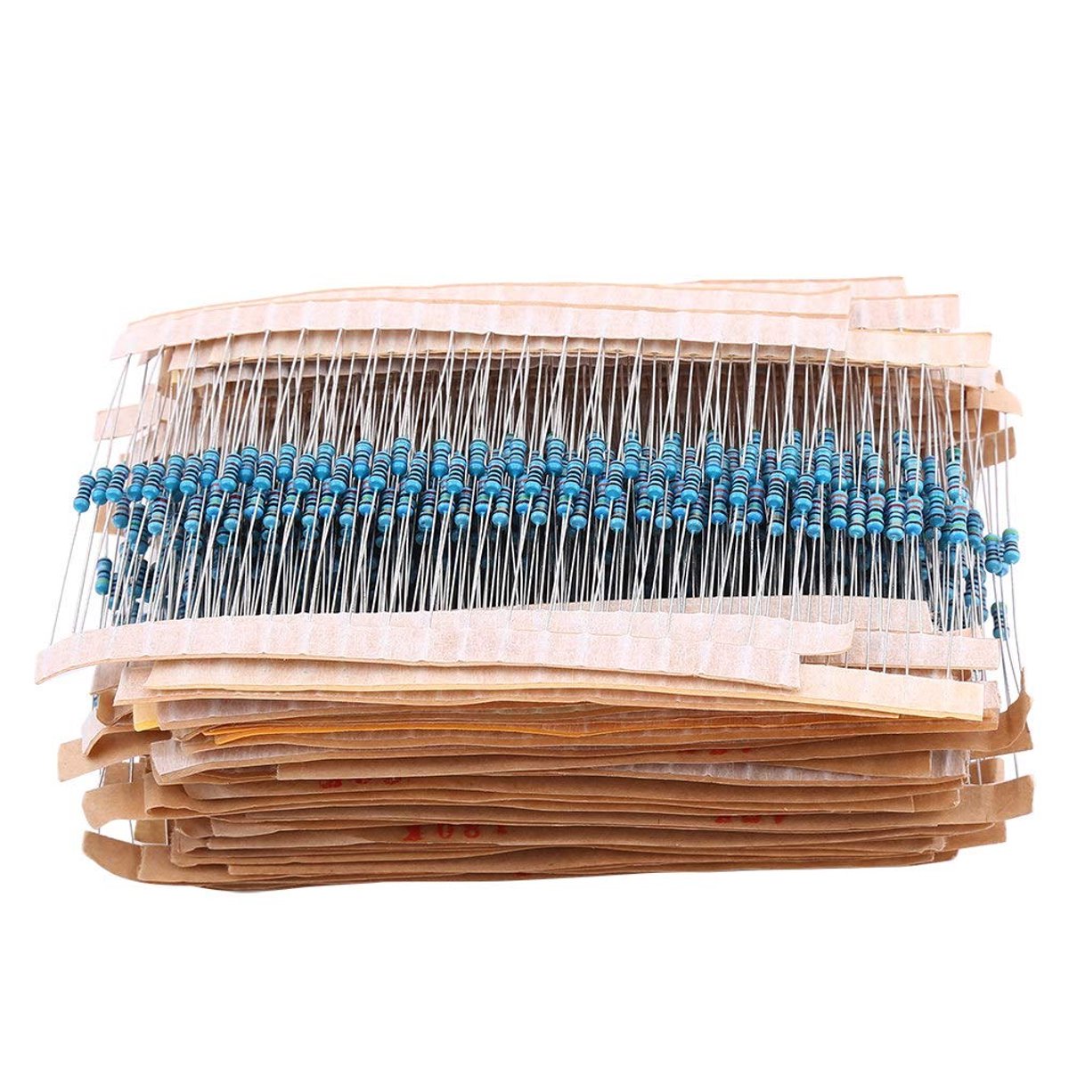 Kit Weerstand 1280St 1/4 W 64 Valori Metal Film Ohm 1-10M Kit Weerstanden Voor Elektronica Projecten En DIY Solderen