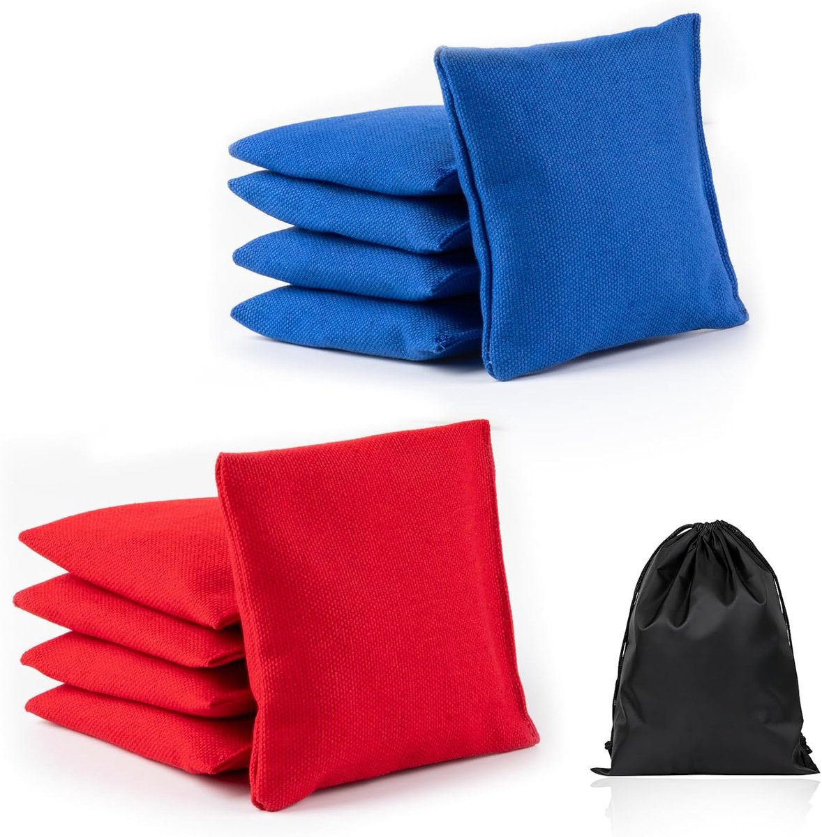 10 stuks Cornhole zakjes 10 x 10 cm, Bean Bag werpspeelset voor kinderen, Fun Sports Games zitzak voor partyspellen, Corn Hole werpzakken, zitzakken, outdoor spel voor jongens en meisjes