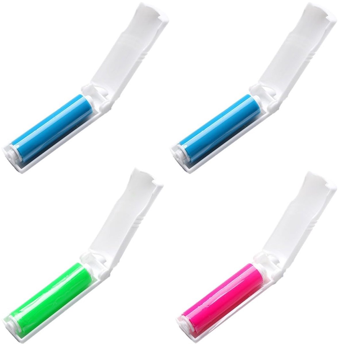 Dailygoods - Lint Roller Zelfreinigende Huisdierenhaar Verwijderaar - Recyclebare Borstel, 4 Stuks