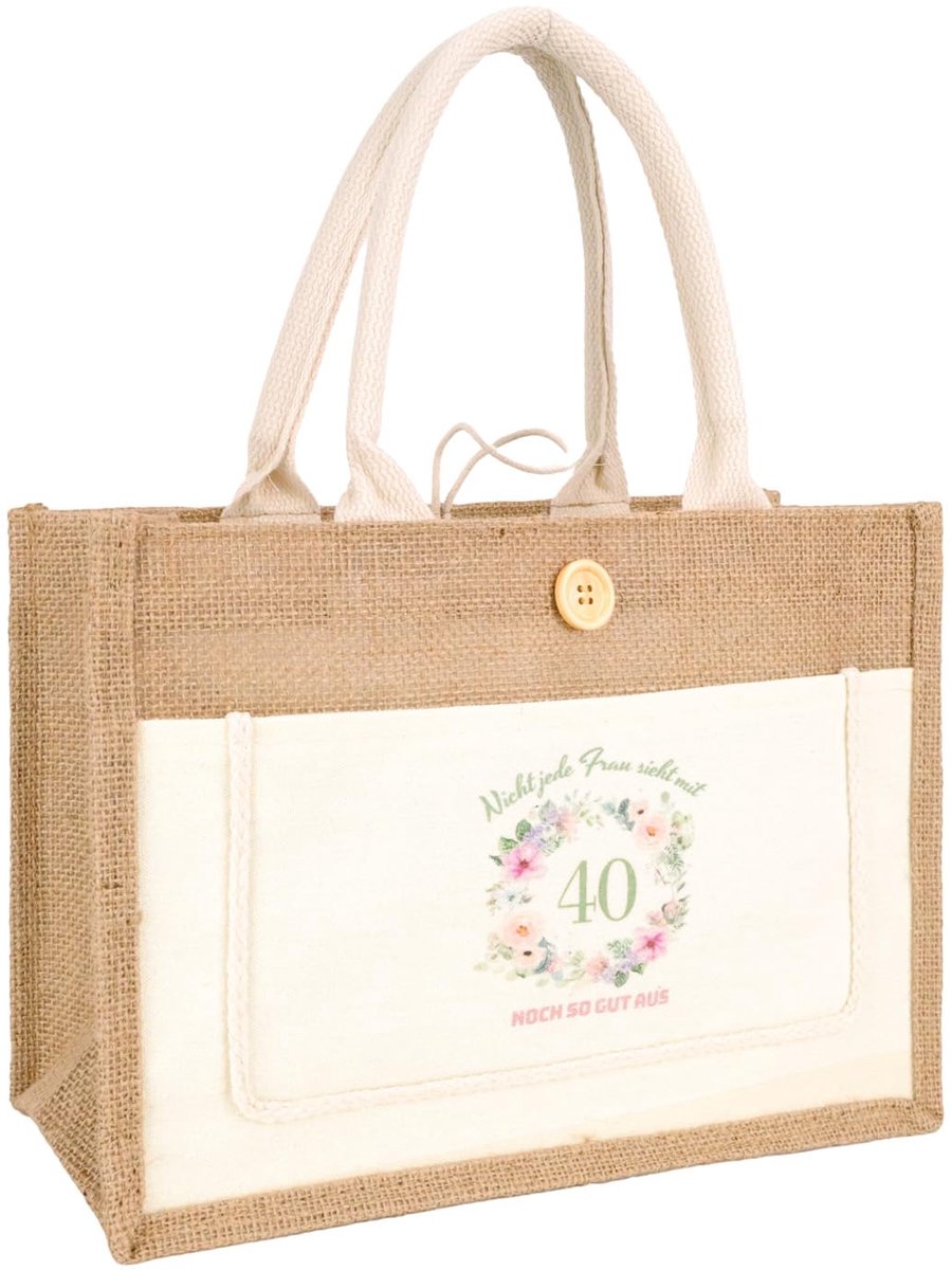 Dailygoods - Jute Tas voor Vrouwen - Duurzame Cadeautas voor Verjaardagen