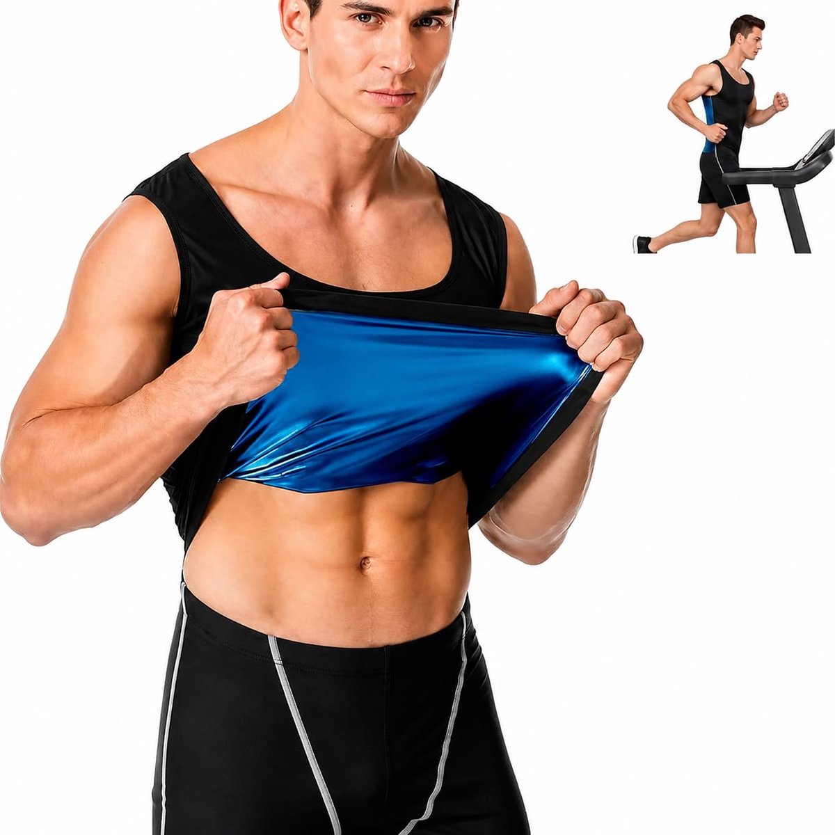 Dailygoods - Sauna Pak voor Mannen - Slankend Sauna Sweat Vest voor Gewichtsverlies