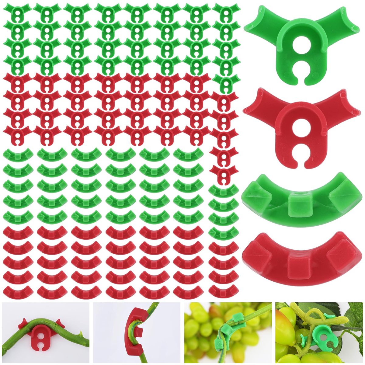 Dailygoods - Plantenbuigers 120 Stuks - Lage Stress Clips voor Planten