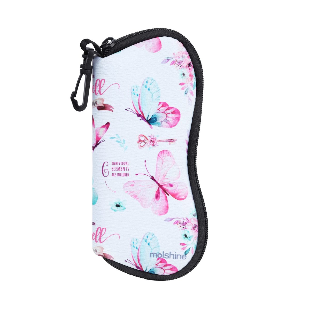 Dailygoods - Zachte Zonnebrillenkoker - Draagbare Neopreen Brillentas met Ritssluiting