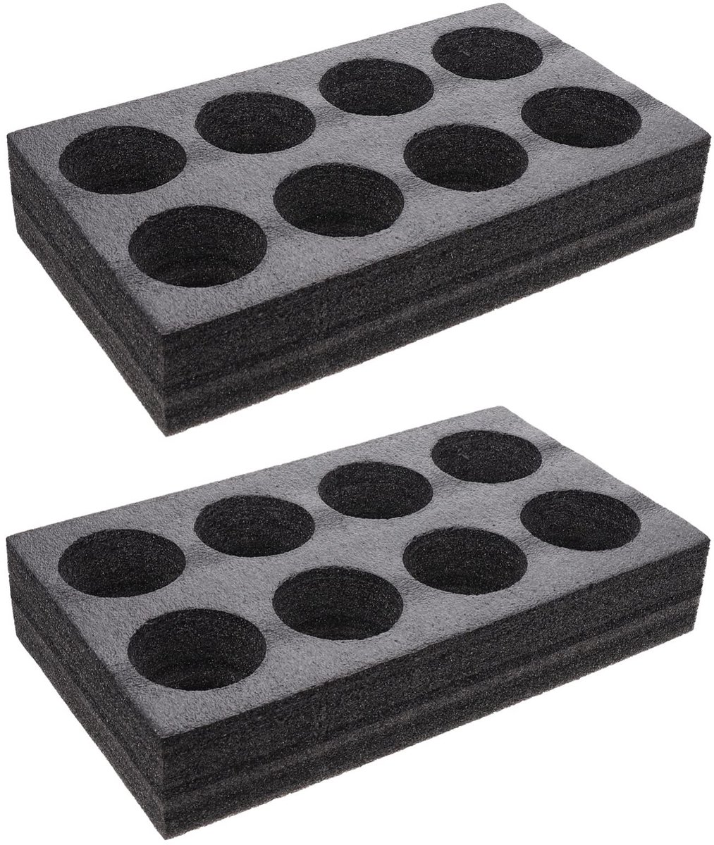 Dailygoods - 2 Stuks Foam Glas Houder voor Camping en Motorhome met 8 Openingen