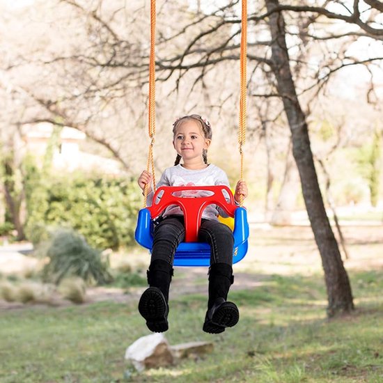 Baby Schommelstoel - Kleuter Schommel - Buiten Spelen - 3-in-1 Verstelbaar - 42D x 31W - Blauw — afbeelding 3