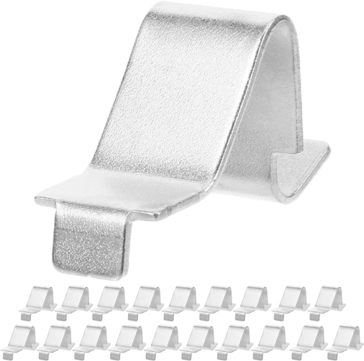 Dailygoods- Plankbeslag 20 Stuks - Metalen Plankklemmen - Eenvoudige Montage - Sterke Grip - Robuuste Clips - Gepolijst Oppervlak - Planksteunen