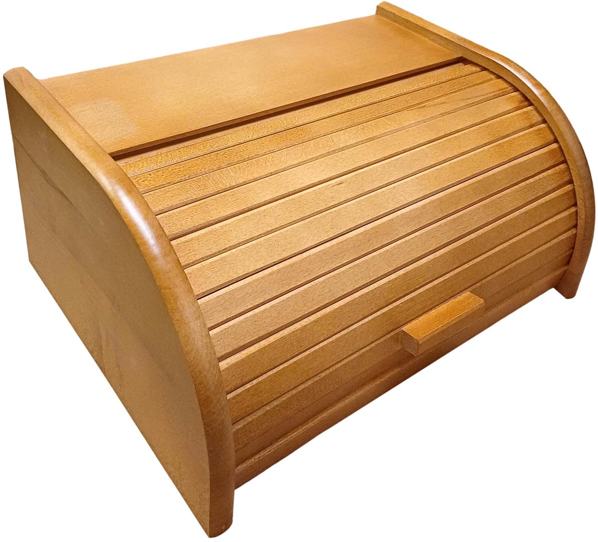Dailygoods - Houten Lunchbox met Roldeur - Ideaal voor Brood en Snacks