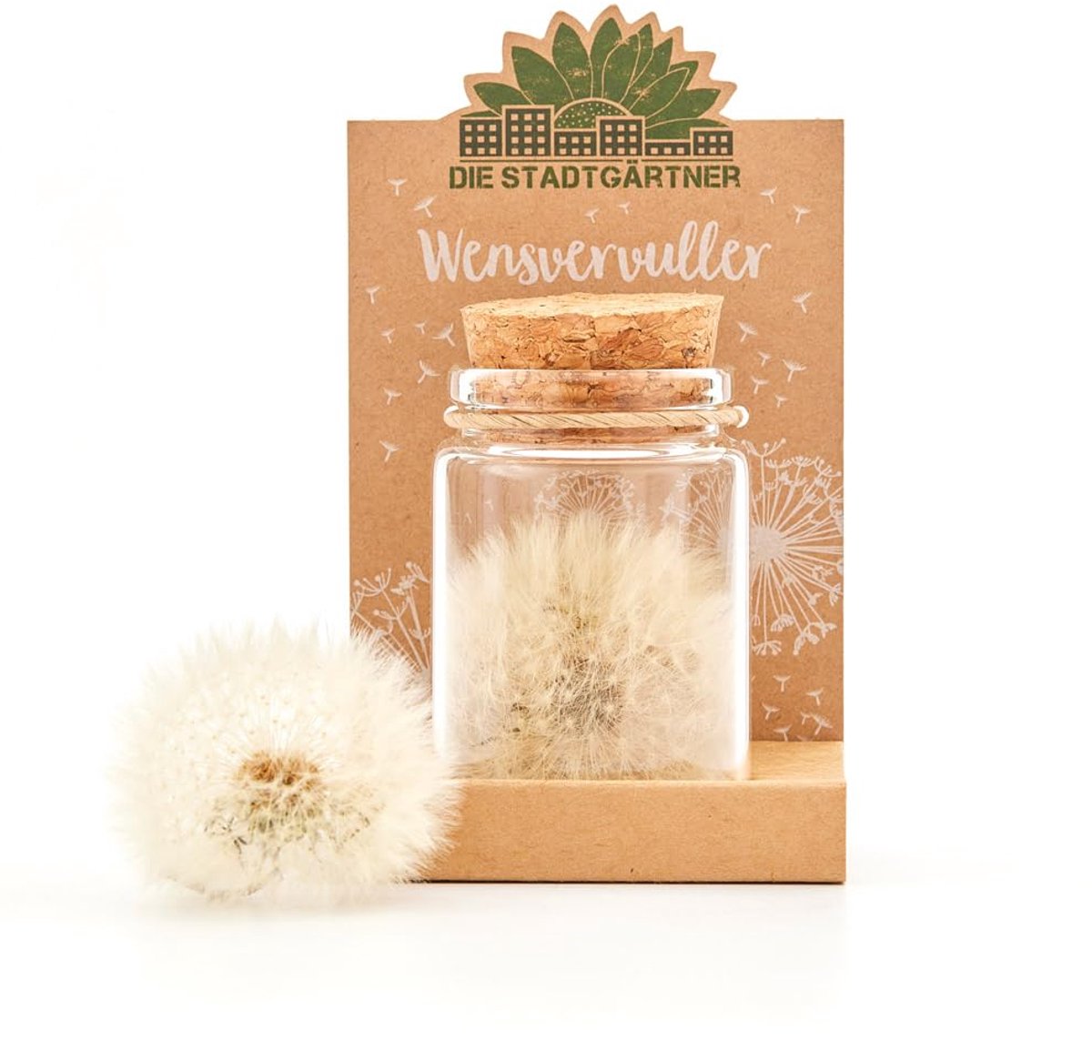 Dailygoods - Wensvervuller - Echte Pluizenbol in Potje voor Cadeaus