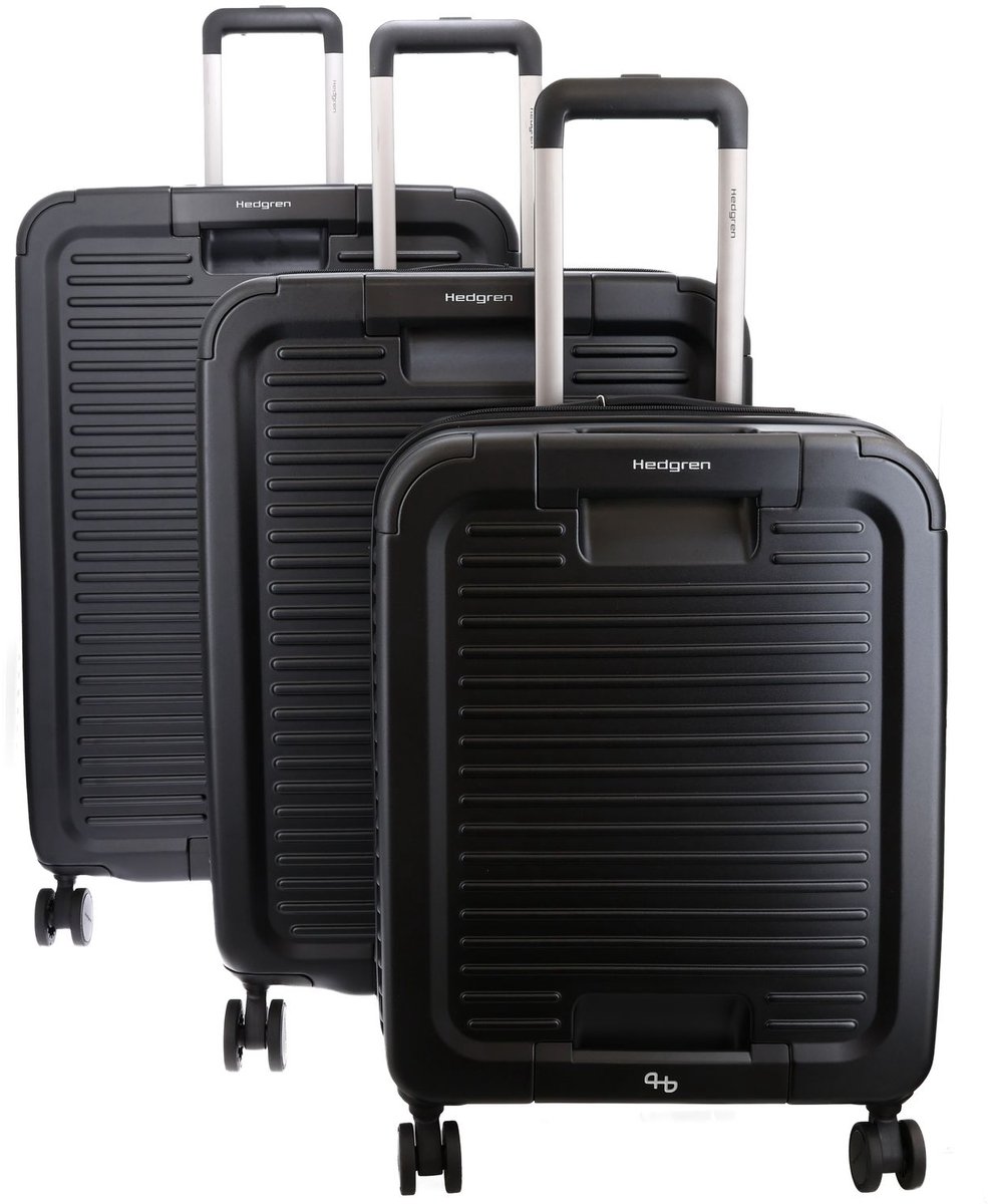 Hedgren trolley Raku Yuno Set XS / M+ / L+ Black zwart 55cm