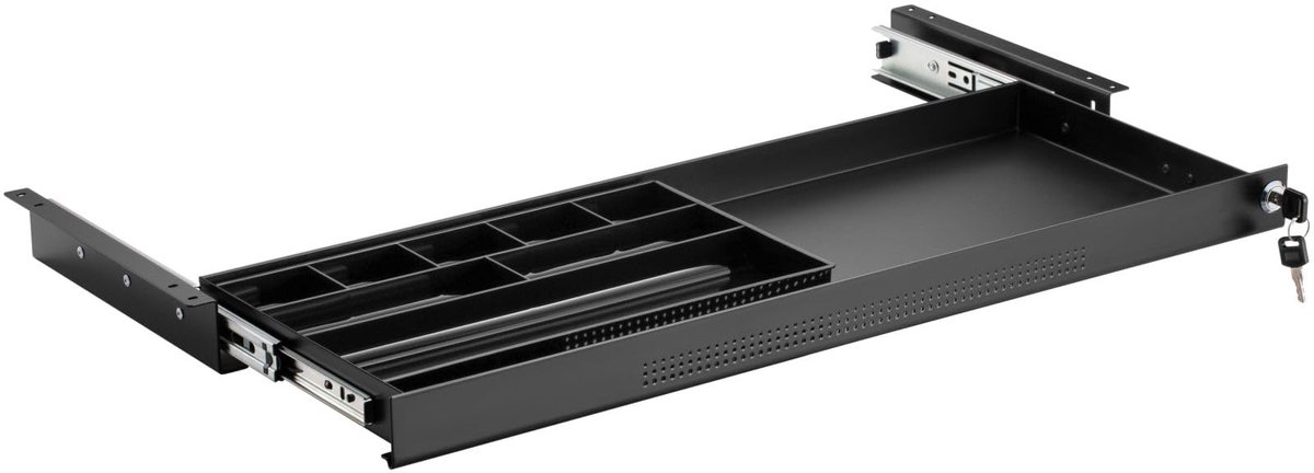 Dailygoods- Documentenlade afsluitbaar - Bureau Ladenkast - Bureaulade Organizer - Staal 740 x 250 mm - Kogelgelagerde Geleiderails - Ruimtebesparend Opbergsysteem