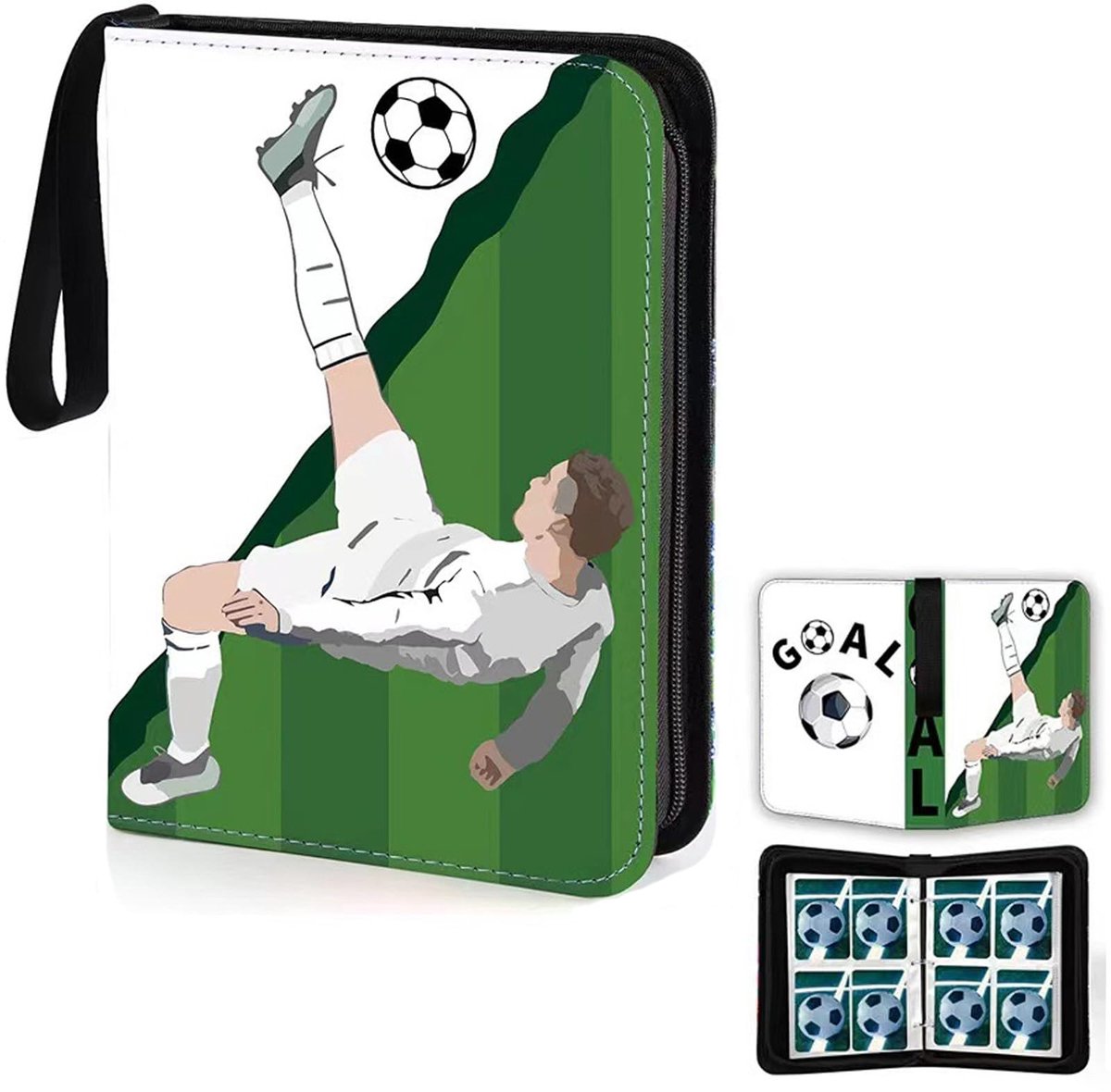 Dailygoods - Voetbalkaartenalbum - Verzamelmap voor 400 Kaarten