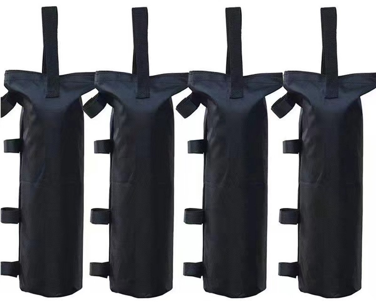 Zware Gewichtszakken voor Overkapping - Set van 4 - 120 Lbs Draagvermogen - 1680D Tentgewichten - Geschikt voor Pop-up Tent - Parasol en Zonnescherm - Zonder Zand