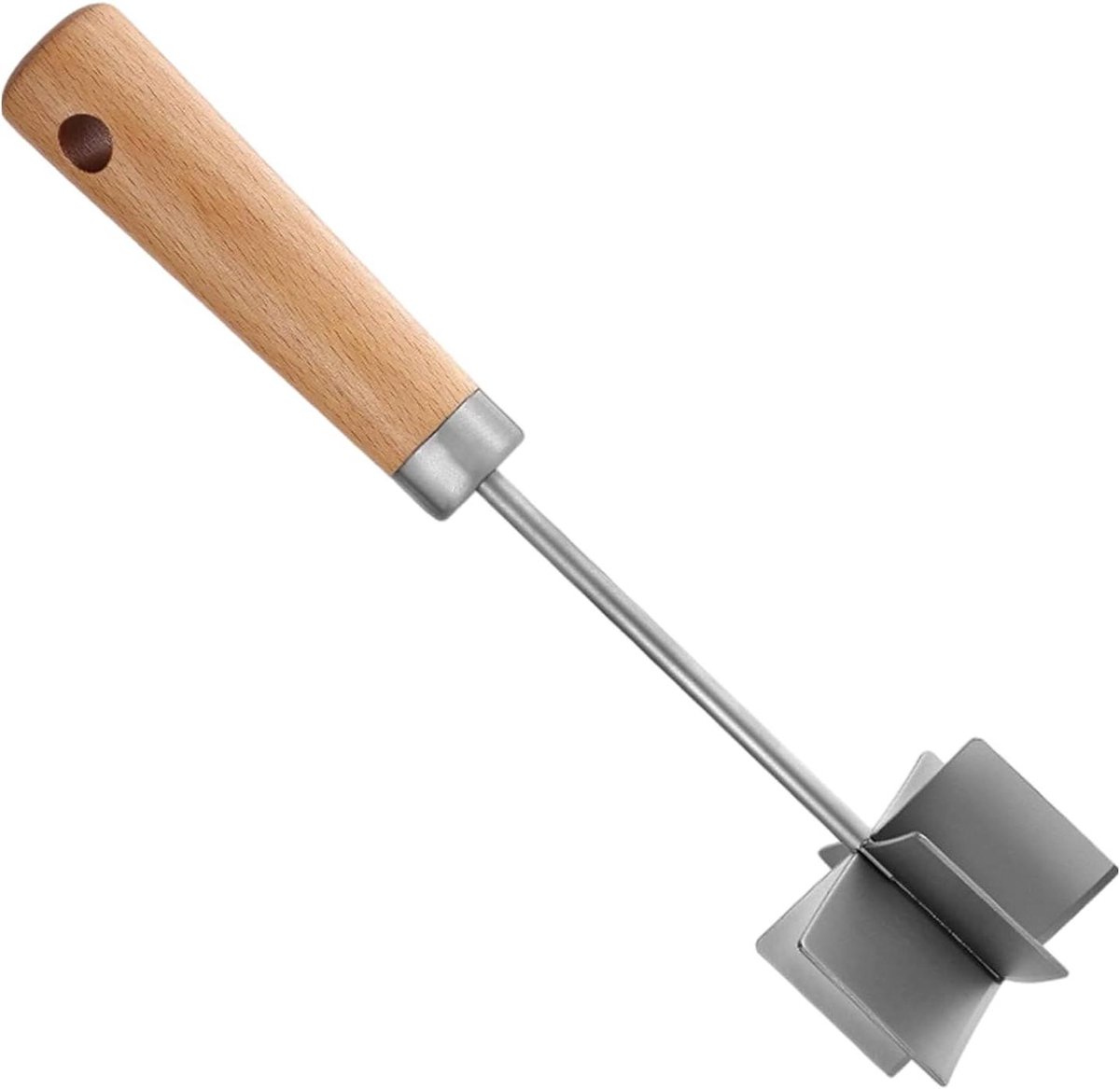 Vlees Hakker - Voedsel Maalder - Maaltijd Bereiding - Roestvrij Staal - 27 cm - Zandstralen