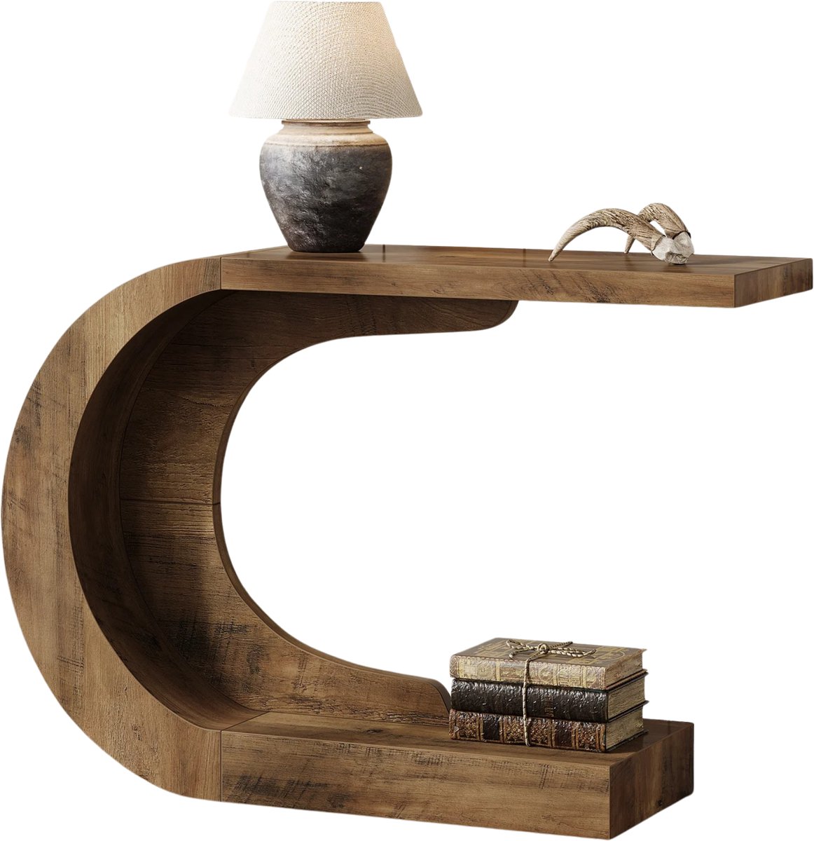 Stervia Consoletafel - Haltafel - Gangtafel - Salontafel - Belastbaarheid 20 KG - Bruin - 110 x 35 x 75 cm